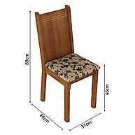 Kit 6 Cadeiras Madesa 4290: Rustic e Elegante! - imagem 2