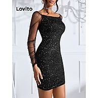 Vestido de Lantejoulas Lovito: Sexy e Elegante - imagem 2