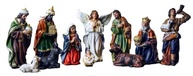 Presépio Completo 11 Peças em Resina - 12,5 cm - Decoração Natalina Elegante - imagem 2