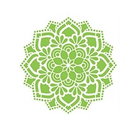 Stencil de Acetato Mandala Flor Renda 20x25cm - Design Elegante para Artesanato e Decoração - imagem 2