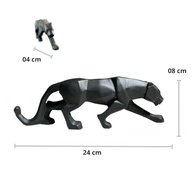 Estatueta Geométrica Leopardo em Resina - Decoração Elegante para Casa e Escritório - imagem 4