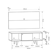 Rack e Painel TV 42” Salah: Seu Lar Mais Elegante! - imagem 2