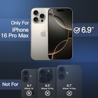 JETech Capa Matte para iPhone 16 Pro Max: Proteção Militar, Anti-Impressão Digital e Design Elegante - imagem 3