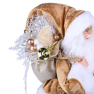 Adorno Papai Noel Dourado 30cm - Decoração Natalina Elegante - imagem 2