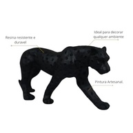 Escultura Pantera Negra Andando em Poliresina - Decoração Elegante para Casa e Escritório - imagem 5