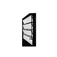 Porta Basculante Alumínio 210x80cm: Preto Elegante - imagem 2