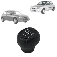 Manopla Bola de Câmbio Corsa 1994-1999 5 Marchas - Resinado Preto Elegante - imagem 1