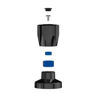 Acabamento Registro Deca/Docol C50: Preto Elegante - imagem 2