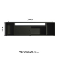 Rack TV 65” Cancun Madesa - Preto Elegante - imagem 2