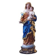 Imagem de Nossa Senhora do Rosário em Resina - 20cm, Importada, Decoração Sagrada Elegante - imagem 2
