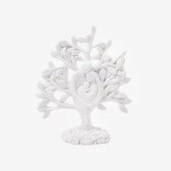 Árvore da Vida Sagrada Família em Pó de Mármore 18cm - Decoração Espiritual Elegante - imagem 1