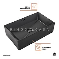 Cuba de Banheiro Preta Fosca: Slim & Elegante - imagem 2