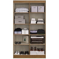 Armário Multiuso 4 Portas Dueto 5000 - Design Elegante Off White/Nogueira para Organização Inteligente - imagem 4