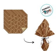 Folha de Páscoa Marrom e Ouro: Embalagens Elegantes! - imagem 2