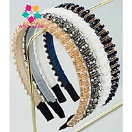 Tiara com Miçangas e Cristais: Kit 3 Peças Elegantes - imagem 2