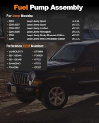 Módulo Bomba Combustível Elétrica Jeep Liberty 2.4L 3.7L - E7199M 5140829AD - imagem 3