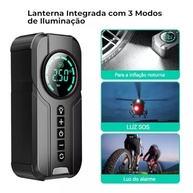 Bomba de Ar Elétrica Portátil 6000mAh: Calibrador Compressor Automotivo para Pneu de Carro, Moto, Bicicleta e Bola - imagem 5