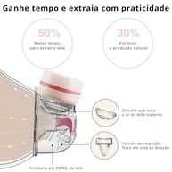Bomba Tira-Leite Elétrica Recarregável Mãos Livres – Portátil, Silenciosa, com Sucção Ajustável e Coletor Antivazamento - imagem 4