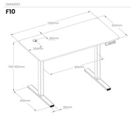 Mesa Elétrica com Regulagem de Altura DT3 F10 - Bivolt, Função Memória, Sistema Anticolisão e Apoio com Coluna Invertida - imagem 4