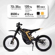 Moto Elétrica 8500W 90km/h: Aventura Off-Road! - imagem 3