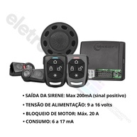 Alarme Automotivo Taramps TW20 G4 + Trava Elétrica - imagem 2