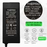 Carregador THEPRO 54.6V 2A para Bicicletas e Scooters Elétricas 48V - Lítio | Conector CC 5.5mm - imagem 4