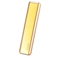 Isqueiro Elétrico USB Dourado: Recarregável, à Prova de Vento e Elegante - imagem 2
