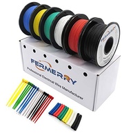 Kit Fio Silicone 24 AWG Fermerry: 6 Cores Flexíveis para Projetos Elétricos | 30 Pés de Cobre Estanhado - imagem 2