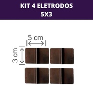 Eletrodos de Silicone 5x3: Kit com 4 Unidades - imagem 1