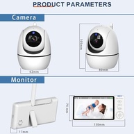 Babá Eletrônica 5" HD com Visão Noturna, Sem Wi-Fi, Segura e Confiável para Monitorar seu Bebê - imagem 3