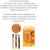 Kit Chaves de Precisão 32 Peças: Repare Seus Eletrônicos! - imagem 2
