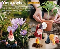 Gnomos de Jardim em Miniatura - Estátuas de Fadas e Elfo em Resina para Decoração Externa - imagem 5