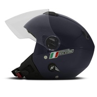Capacete New Atomic Elite Brilhante Dark Blue: Segurança e Estilo para Sua Pilotagem - imagem 1
