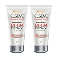 Elseve Cicatri Renovação: Kit Leave-in 2x Mais Cabelo Novo - imagem 1
