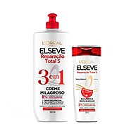 Elseve Reparação Total 5: Kit Shampoo + Creme 3em1 - imagem 1