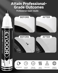 Tinta de Retoque Hyundai 2 em 1: Reparo Rápido para Lascas e Arranhões (Gelo/Quartzo Branco Pérola Tricoat - W8/WW8) - imagem 5