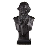 Escultura de Busto de Leão Tolstoi em Pedra - 14,5 cm | Decoração Culta e Elegante - imagem 1