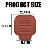 Zipelo: Pacote com 2 Capas de Assento de Carro em Couro Respirável e Antiderrapante - Conforto e Estilo Universal (Café) - imagem 3