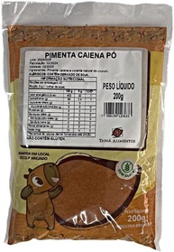 Pimenta Caiena em Pó Tainá Alimentos 200g - imagem 1