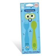 Conjunto de Talheres Infantil Tramontina 23799194 - 2 Peças Coloridas em Aço Inox - imagem 4
