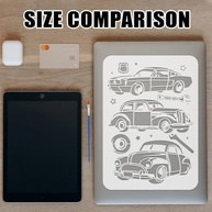 Estênceis de Carro Clássico em Camadas com Pincel - 29x20cm - FINGERINSPIRE - imagem 5