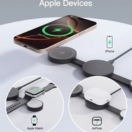 Carregador 3 em 1: Wireless, Dobrável e Rápido! - imagem 2
