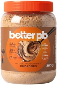 Pasta de Amendoim em Pó Sabor Brigadeiro Econômico 380g - Betterpb - imagem 2