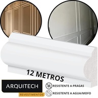 Kit 12 Metros Rodameio Boiserie 3cm em Poliestireno Virgem - Moldura Moderna para Decoração de Interiores - imagem 4