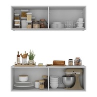 Kit Armário de Cozinha com Balcão 4 Portas – Design Moderno em MDP Branco - imagem 5
