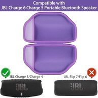 Capa Rígida Baval para JBL Charge 6/5: Proteção Premium e Portabilidade em Roxo - imagem 4