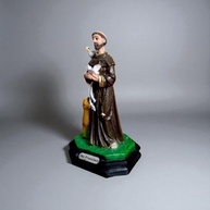 Escultura de São Francisco de Assis em Resina 10cm - Imagem Religiosa Detalhada para Decoração e Presente - imagem 5
