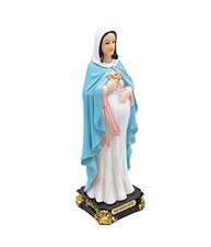 Estátua Nossa Senhora Grávida 15.5cm em Resina - Decoração Religiosa Elegante - imagem 3