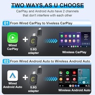 MTAKYA Adaptador CarPlay Wireless 2025: Transforme Seu Carro em um Centro de Entretenimento Inteligente - imagem 4