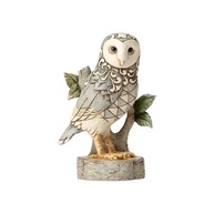 Estatueta Jim Shore Heartwood Creek Coruja em Galho - Resina Pintada à Mão, 11,4 cm - imagem 1